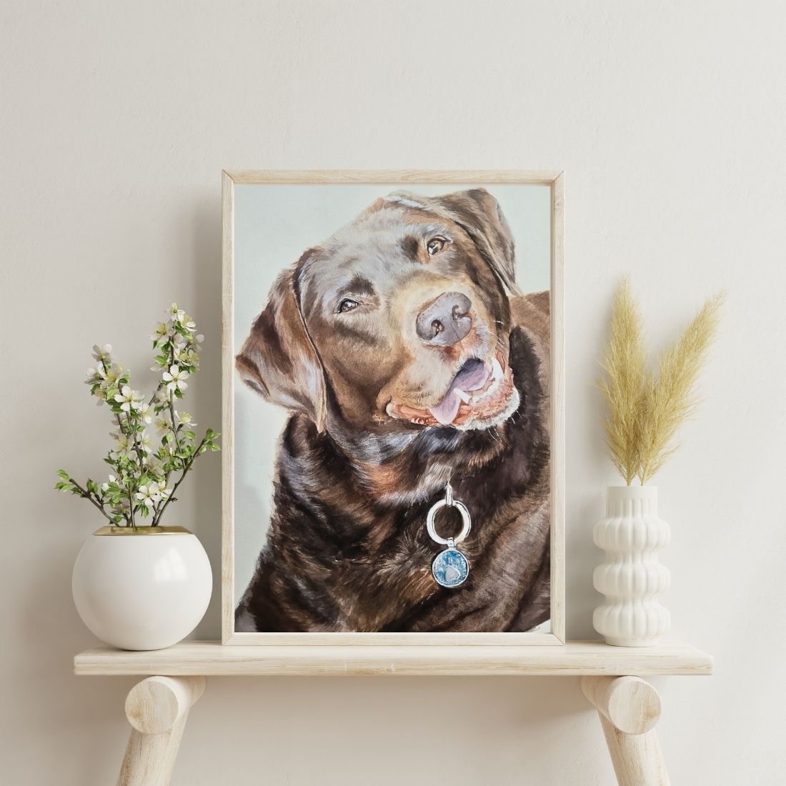 single A5 pet portrait Hayley Artistry buy now dog cat pets