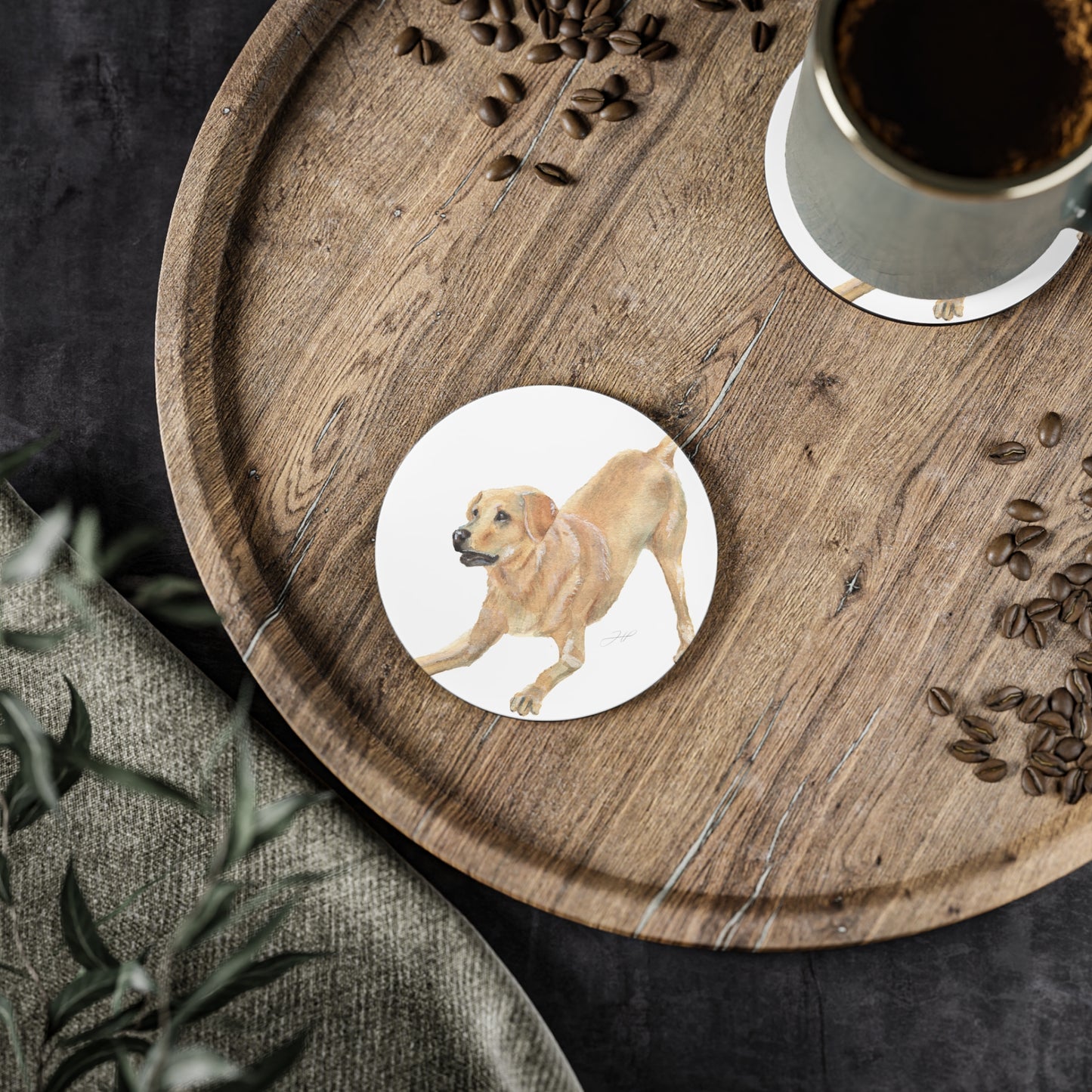 Labrador Playful Coaster