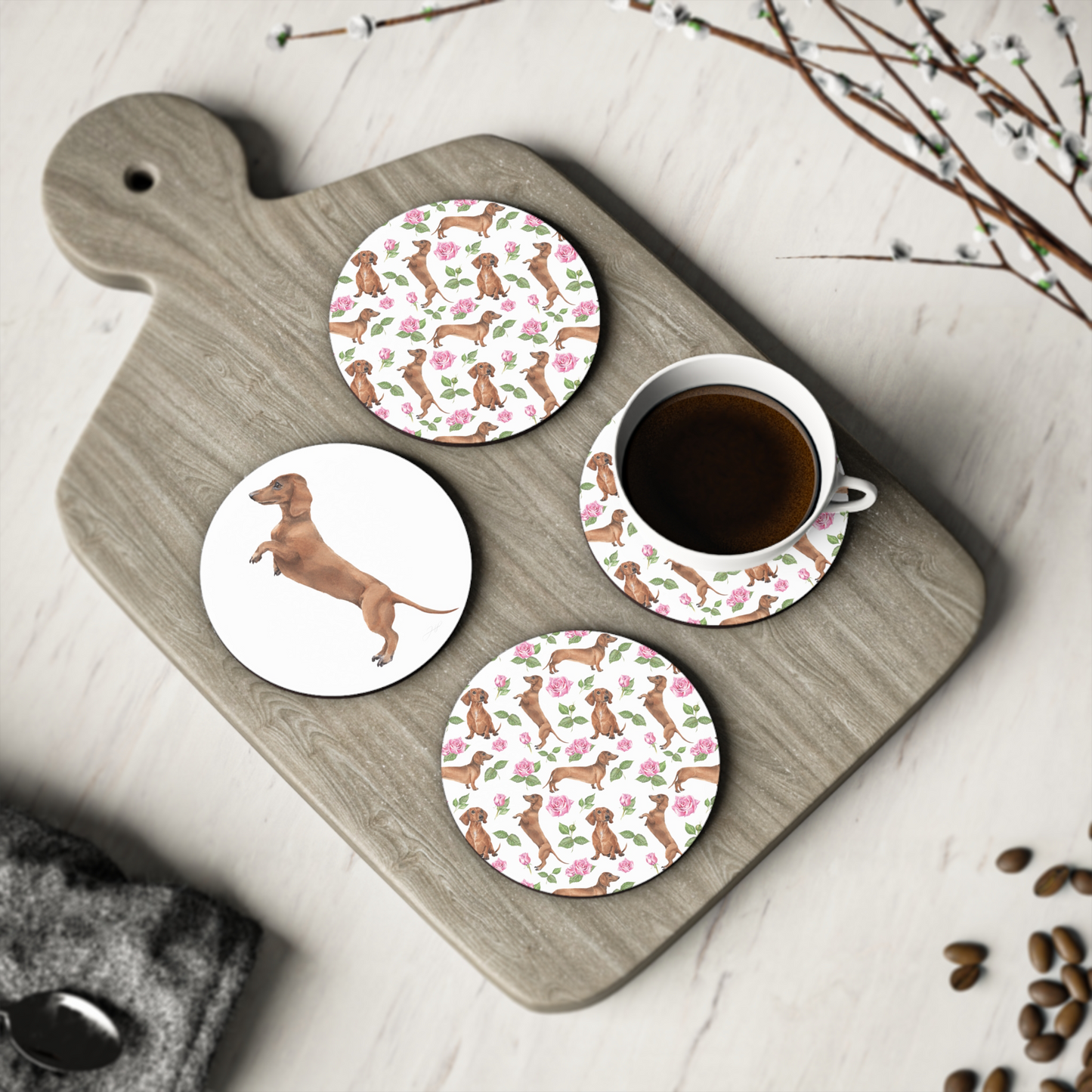 Dachshund Standing Coaster